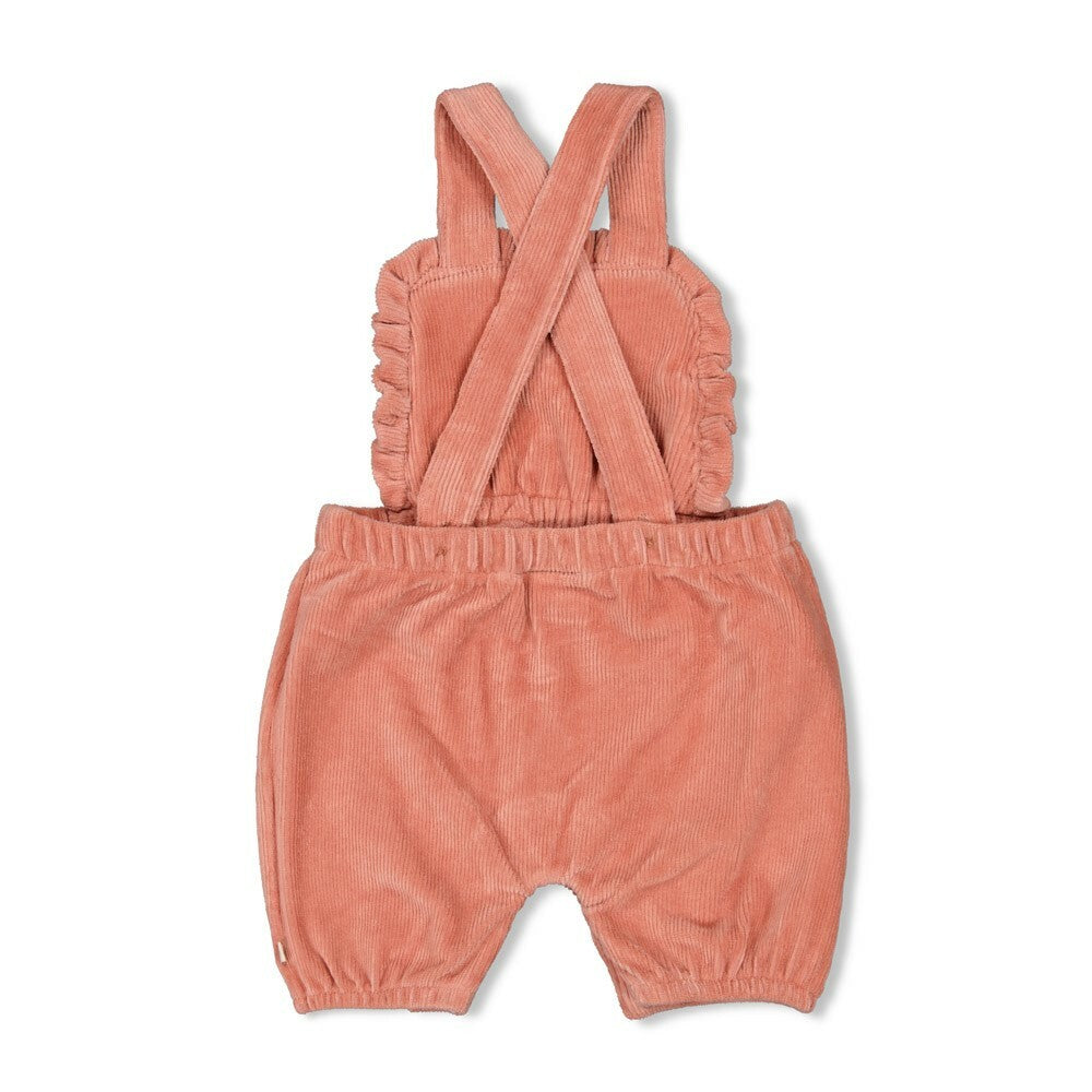Tuinbroek kort velours rib - Woodland Bloom