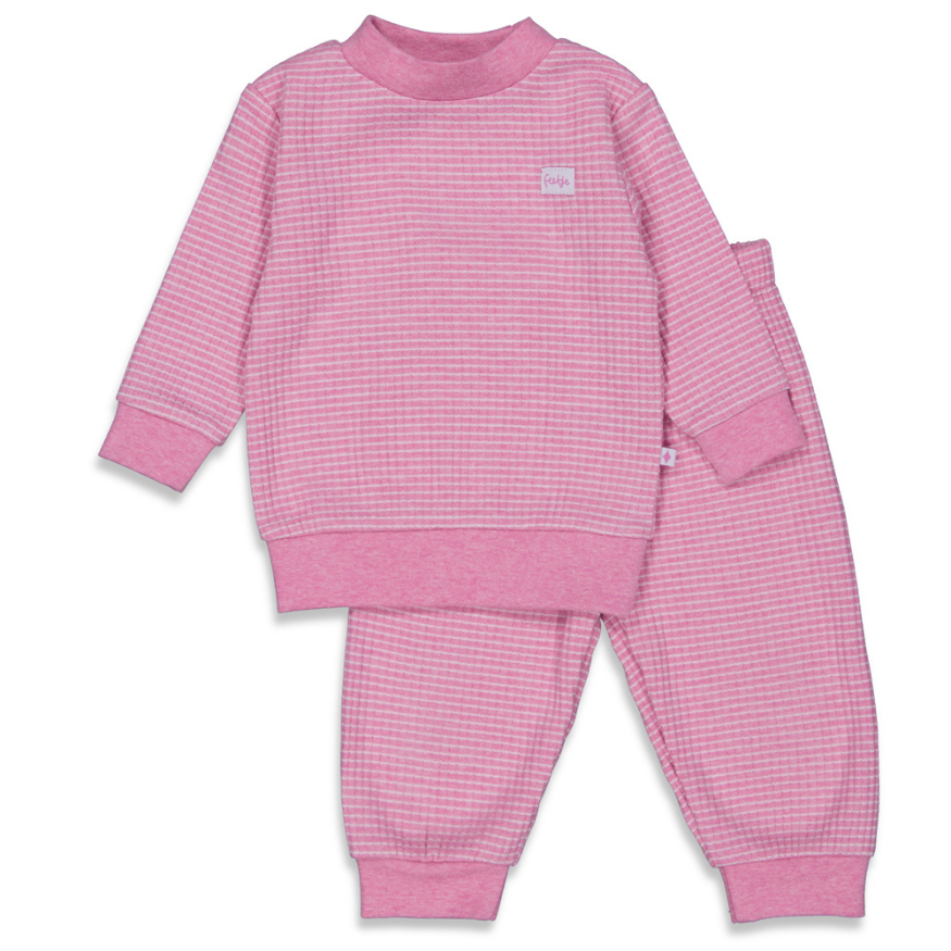 Wafelpyjama Roze Melange