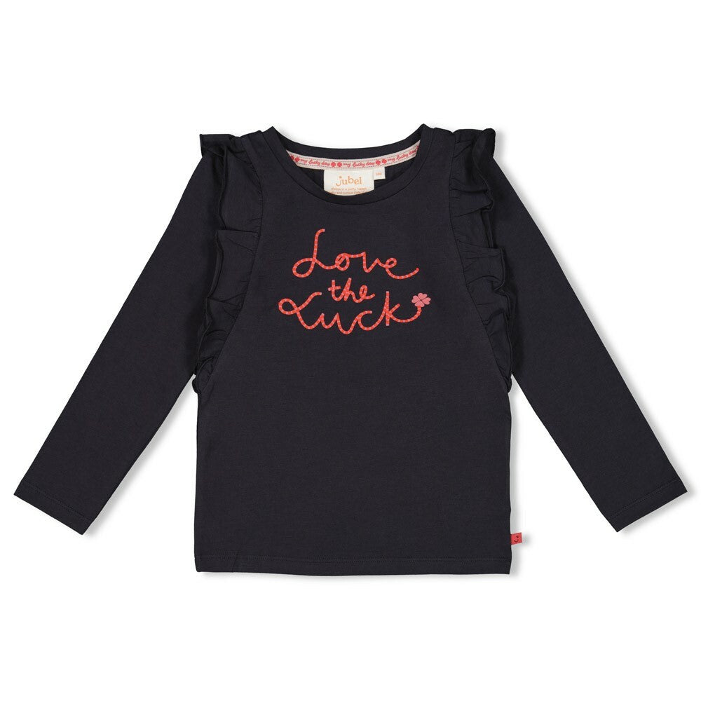 Longsleeve ruches - Queen Of Hearts