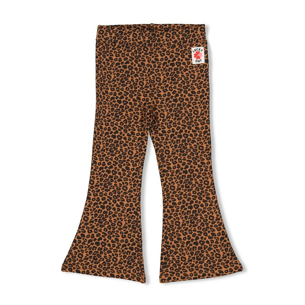Flared broek AOP - Queen Of Hearts